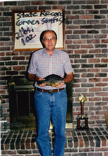 Ralph Mayer's Green Sunfish 12.5inch, 07-29-00