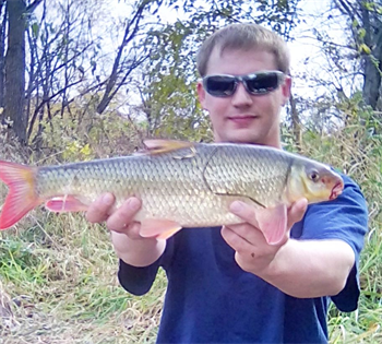 BRANDON STEWART-MITCHELL's Shorthead redhorse 18inch, 10-28-16