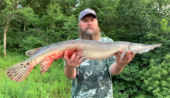 JEREMY SUITER's Shortnose gar 35inch, 07-16-20