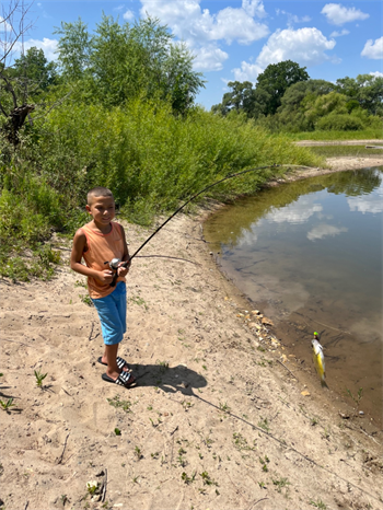 Elijah Gramlich's Spotted bass 6inch, 07-21-23