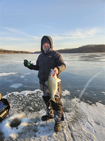 Jared LENZ's Wiper (Hybrid Striped Bass) 24inch, 01-24-25