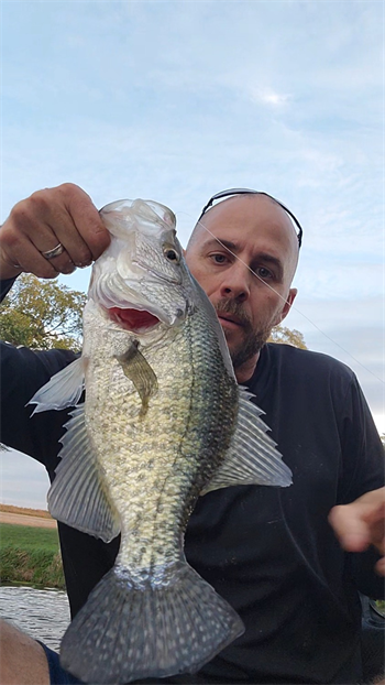BRANDON POSEY's White Crappie 14.25inch, 10-12-25