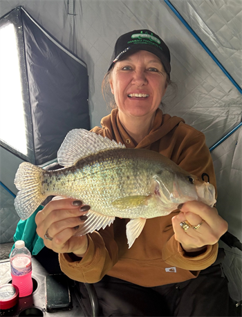 STACEY VANDERSLOOT's White Crappie 15.5inch, 02-07-26