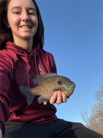 Hannah Embrey's Bluegill 10inch, 04-16-26