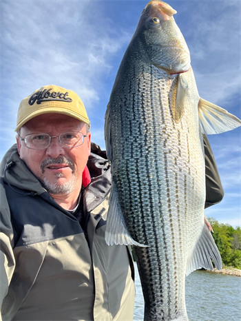 SCOTT BRAUSE's Wiper (Hybrid Striped Bass) 25inch, 05-23-26