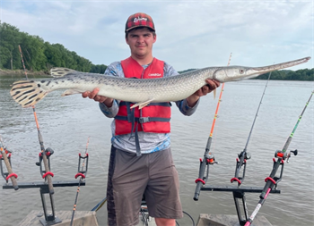 PETER SCHUTT's Longnose Gar 49.5inch, 05-30-26