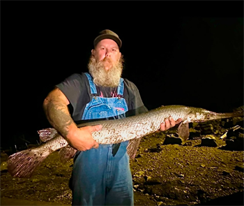 PETER VAN BEEK JR's Longnose Gar 52inch, 06-05-26