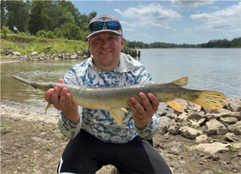 ZACHARY PERCIVAL's Shortnose gar 29.25inch, 07-31-22