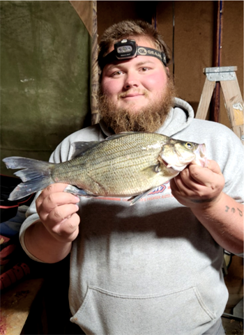 Hunter Nehls's White Bass 17inch, 10-23-22