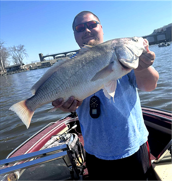 Hunter Nehls's Freshwater Drum 28inch, 04-14-24