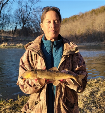 LORI JOHNSON's Northern hog sucker 16inch, 04-13-24