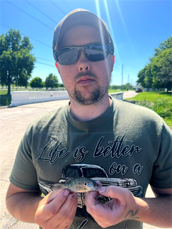 BRANDON STUCKER's Orangespotted sunfish 3.62inch, 05-28-24