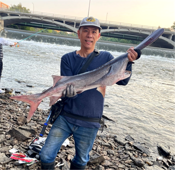 XIAOQING LIN's Paddlefish 41inch, 08-21-24