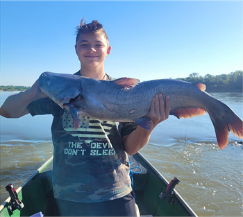 Drake Arterburn's Blue Catfish 41inch, 09-01-24