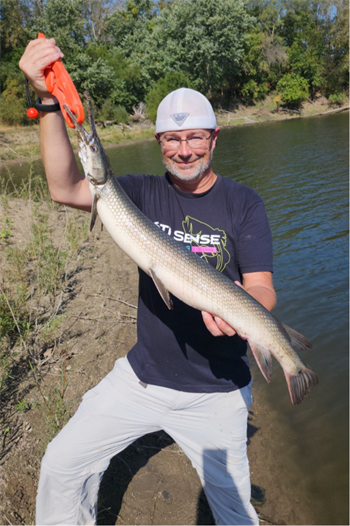 NATHAN ERICKSON's Shortnose gar 32inch, 10-05-24