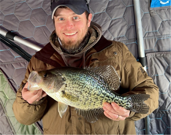 Robert Little's Black Crappie 16inch, 02-20-25