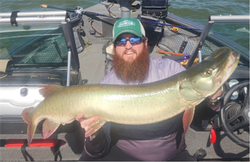 Dylan Humberg's Muskellunge 45.5inch, 09-27-25