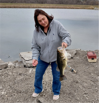 Victoria Kinney's Largemouth Bass 21.5inch, 11-18-25