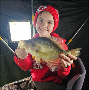 Cyson WALKER's Black Crappie 14.25inch, 12-08-25