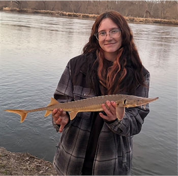 MADISON BIXBY's Shovelnose sturgeon 29inch, 03-29-26