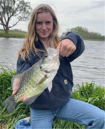 Ella Sandahl's White Crappie 15.25inch, 04-26-26