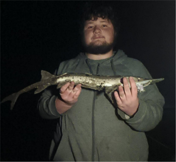 MASON SMITH's Shovelnose sturgeon 26inch, 04-20-26