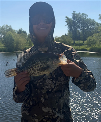 LEAH RHODES's Black Crappie 14inch, 05-25-26