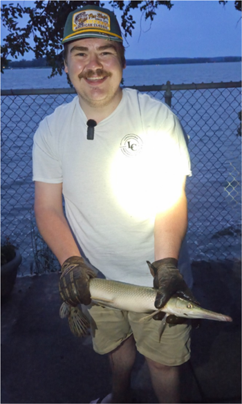 AUSTIN DUNHAM's Shortnose gar 27inch, 06-03-26