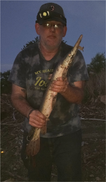 ZACHARIAH COTTERMAN's Shortnose gar 28.4inch, 06-10-26