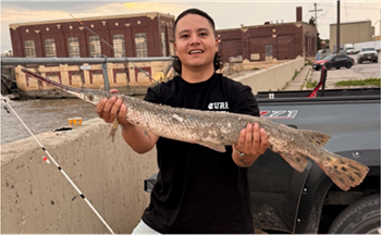 Sam Zimmerman's Longnose Gar 45inch, 06-19-26