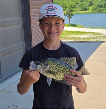 Caden Yuska's Black Crappie 15inch, 07-08-26