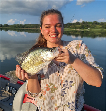 Chloe Barker's White Crappie 14.5inch