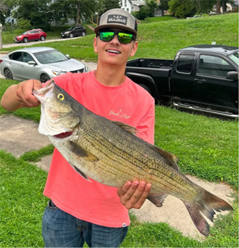 Jayden Hall's Wiper (Hybrid Striped Bass) 26inch, 08-14-26
